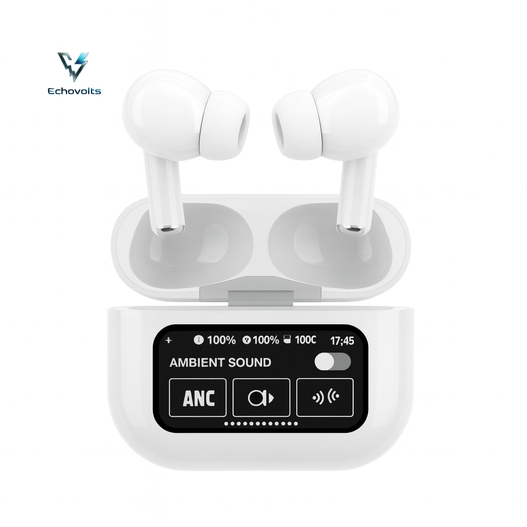 A9 Pro Smart-Screen ANC Earbuds