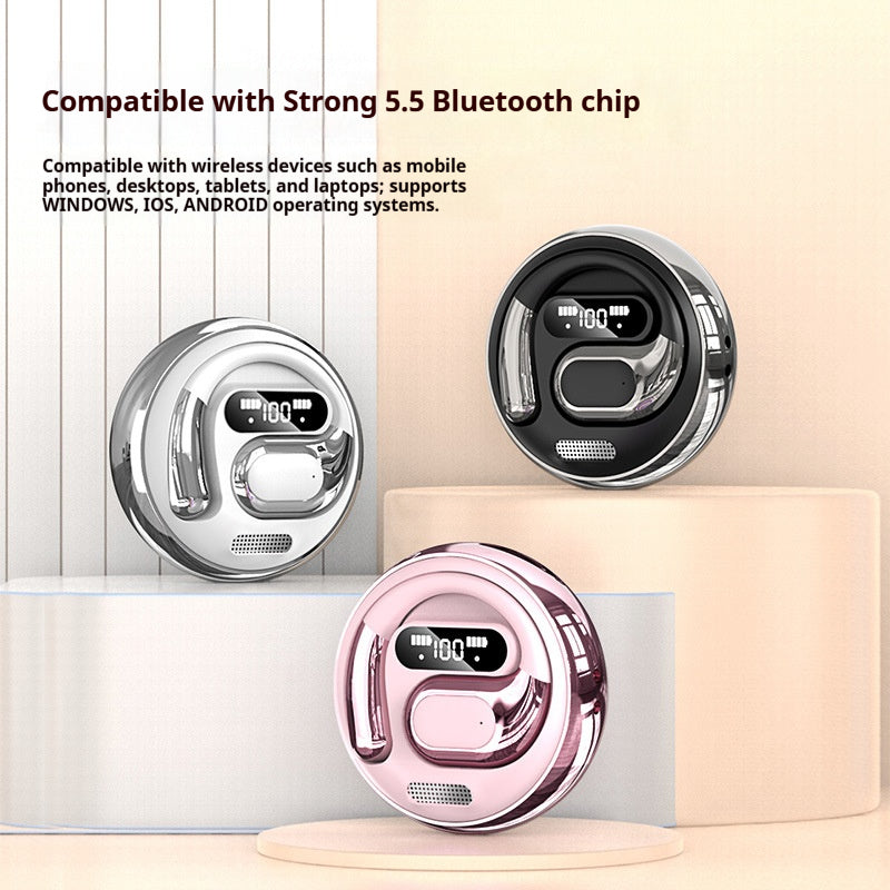 K03 Air-Conduction Wireless Earbuds with LED Display