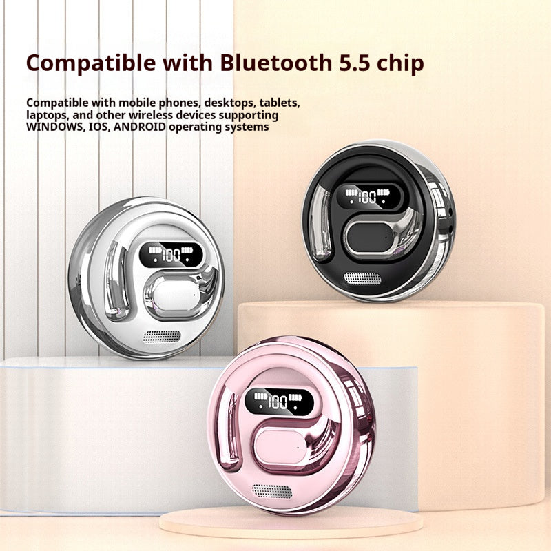 K03 Air-Conduction Wireless Earbuds with LED Display