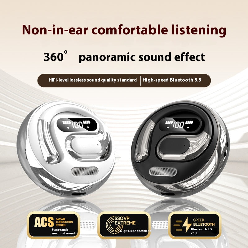 K03 Air-Conduction Wireless Earbuds with LED Display
